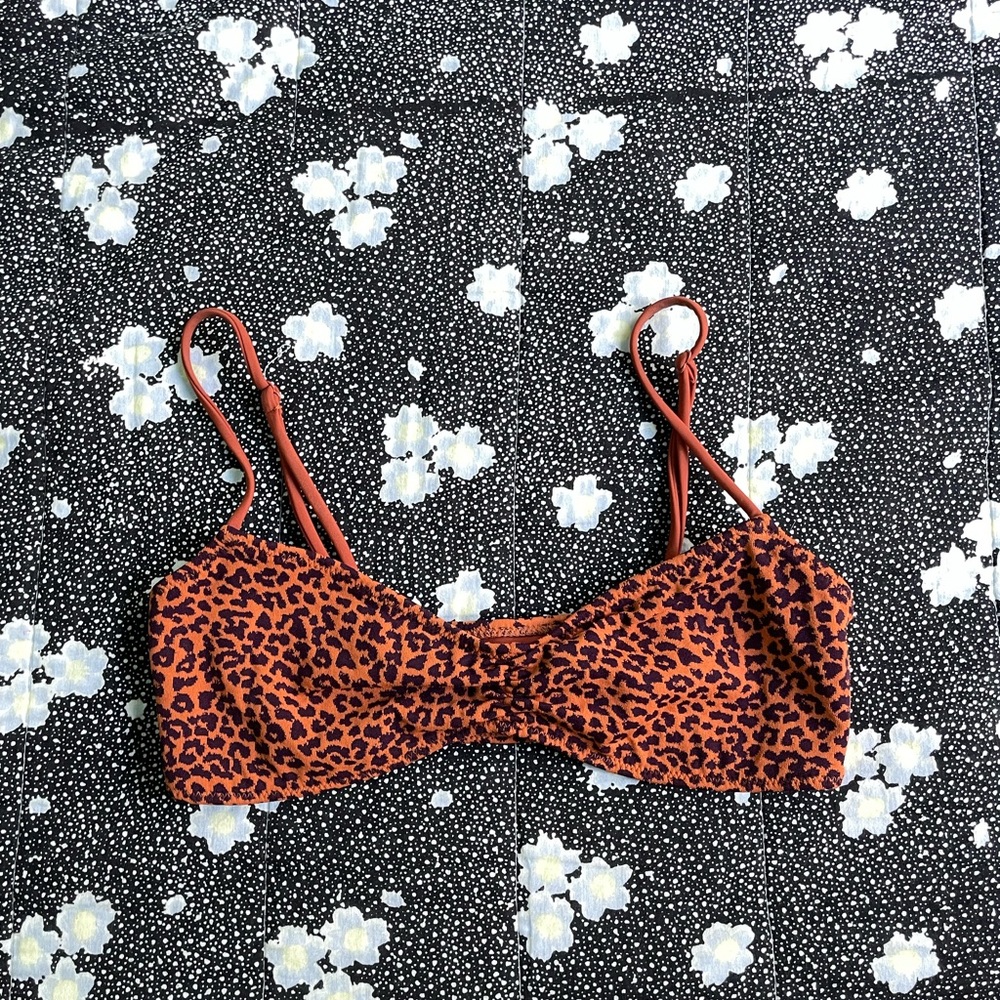 Cheetah print bikini top